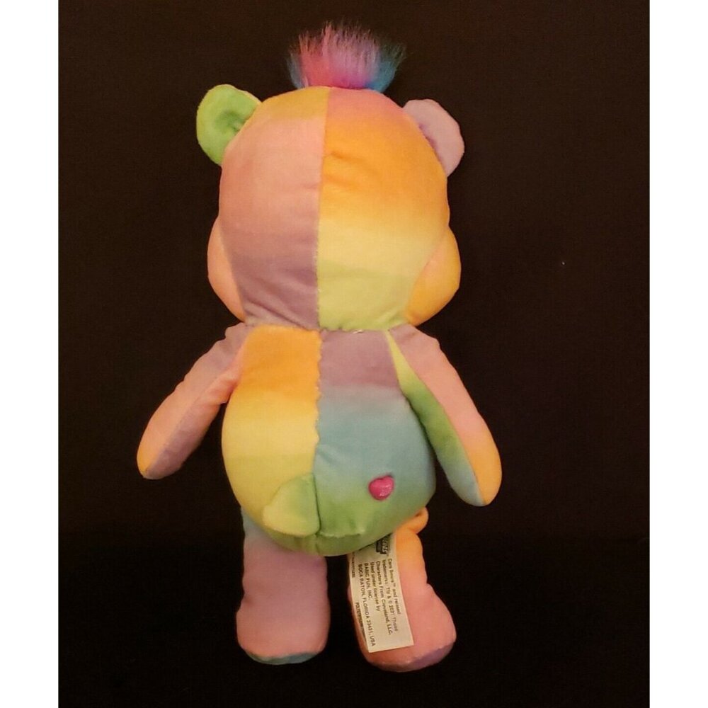 Care Bear Plush Lot 8 Vintage to Modern Tie Dye Cheer Share Friend Rainbow Color - Picture 12 of 13